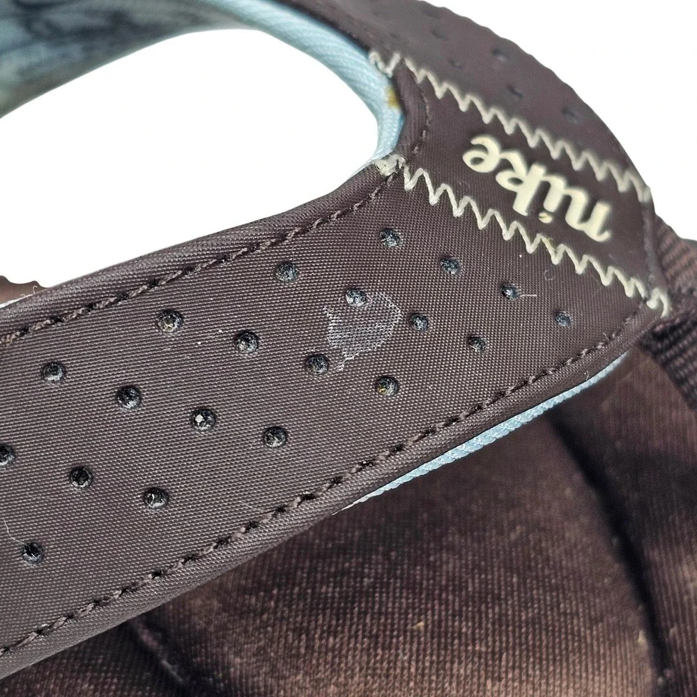 Nike Comfort Footbed Womens 8 Brown Flip Flop Thong Athletic Sandal 364925-241